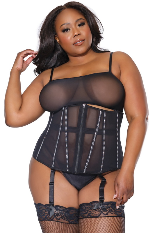Plus Size Black After Midnight Waist Cincher image 1