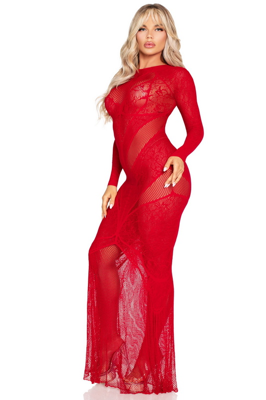 Red Enamored Goddess Gown image 2