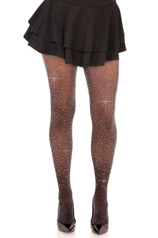 Black Stardust Magic Pantyhose image 1