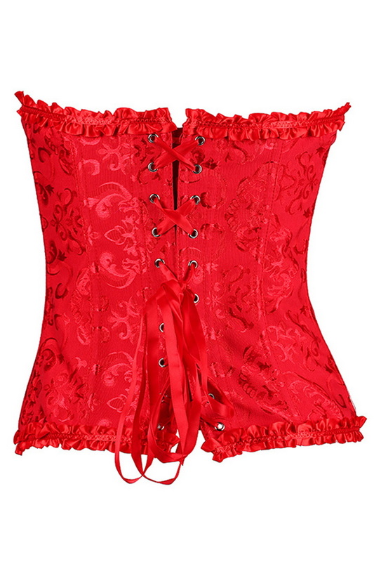 Plus Size Red Be Mine Corset Set image 2
