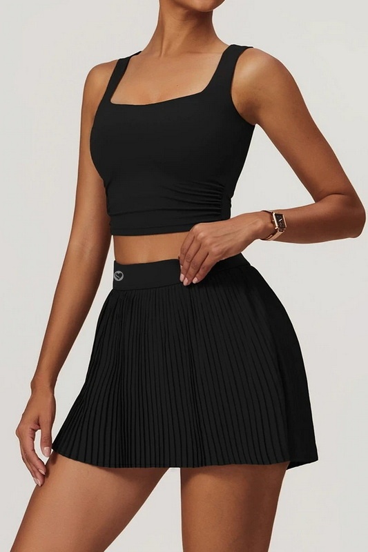 Spice Fit Black Athletic Skirt image 2