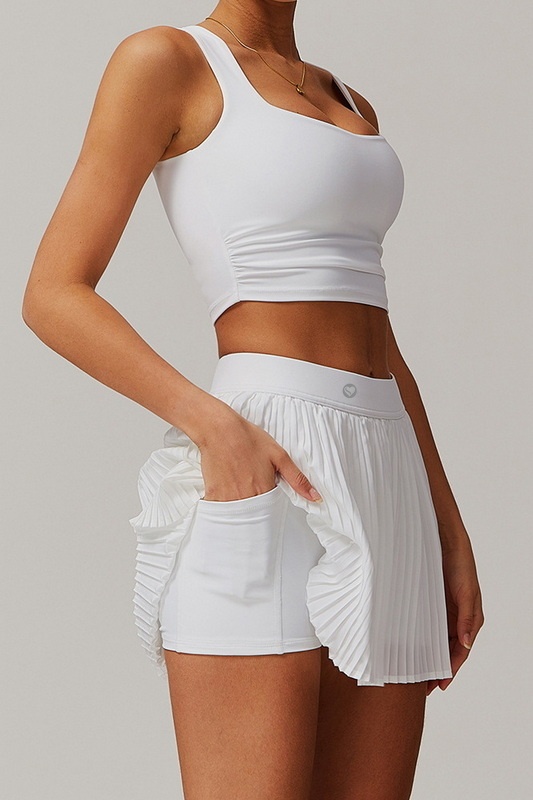Spice Fit White Athletic Skirt image 1