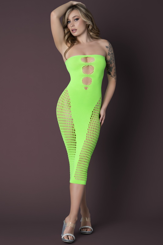 Seamless Seductress Neon Lime Gown