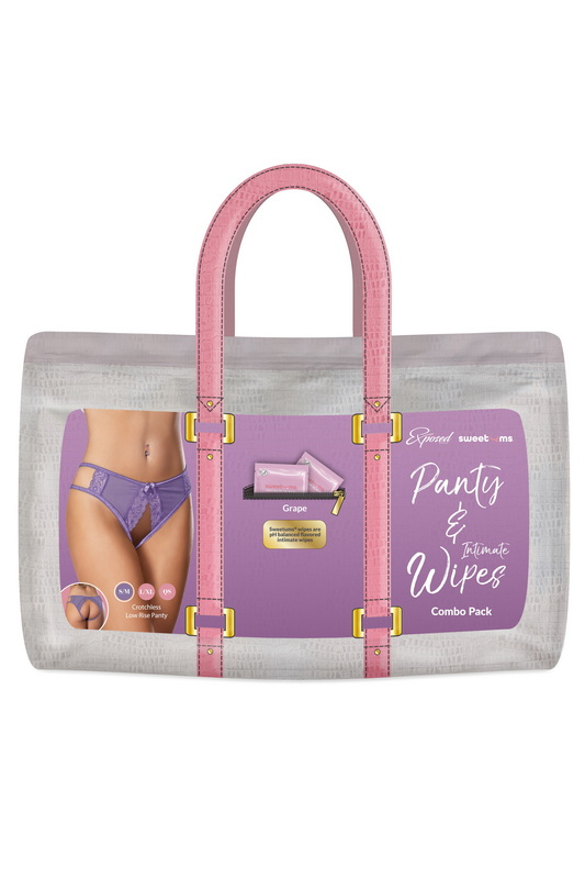 Gracious Grape Crotchless Low-rise Panty image 2