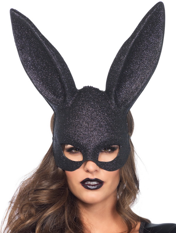 Glitter Masquerade Rabbit Mask Blowout Deal
