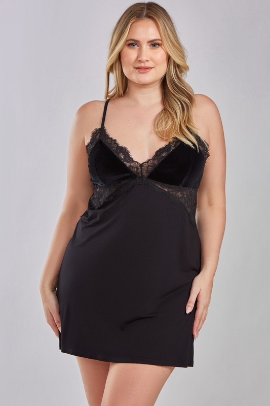 Plus Size Sophisticated Seductress Lingerie Chemise Blowout Deal