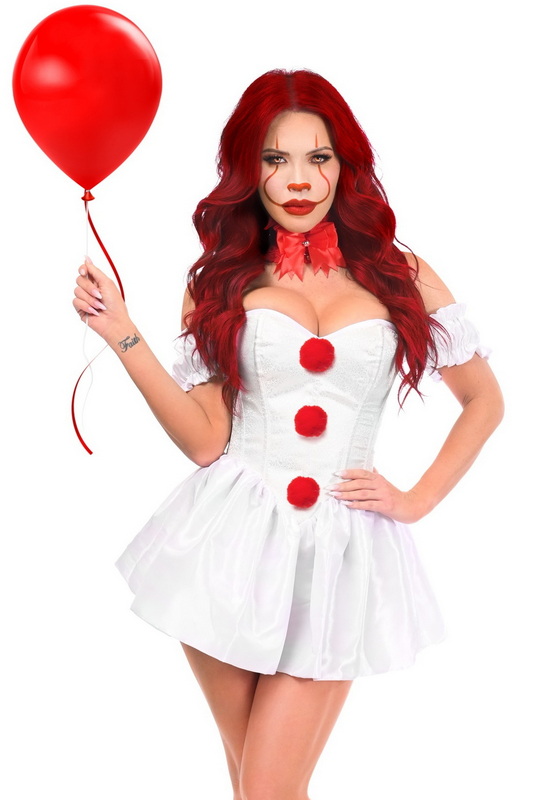 Plus Size Top Drawer Killer Clown Corset Costume