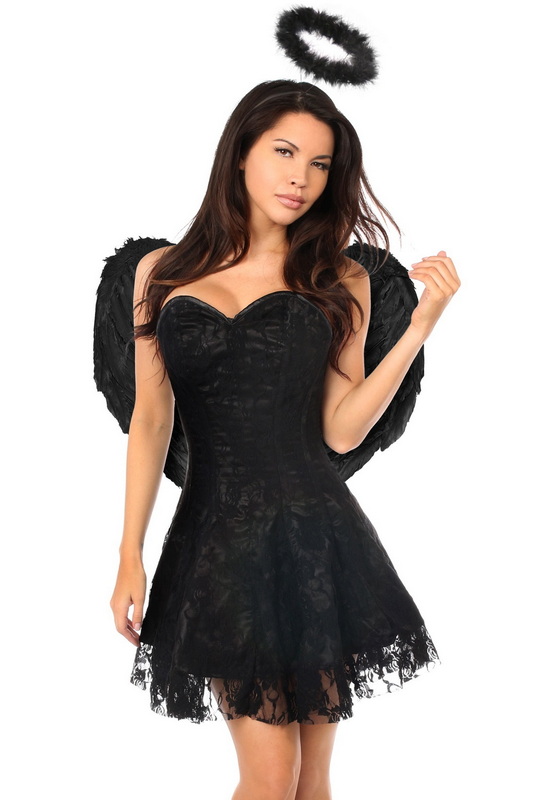 Lavish Dark Angel Corset Dress Costume
