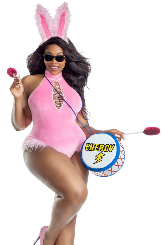 Plus Size Energy Bunny Costume image 1