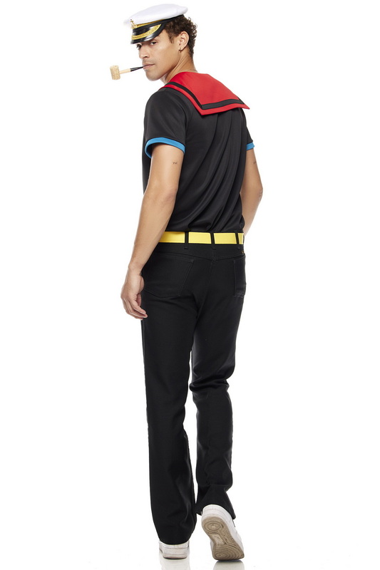 Men's The Sailor Man Cartoon Character Costume image 3