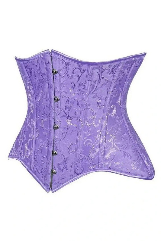Lavish Purple Brocade Under Bust Corset image 1