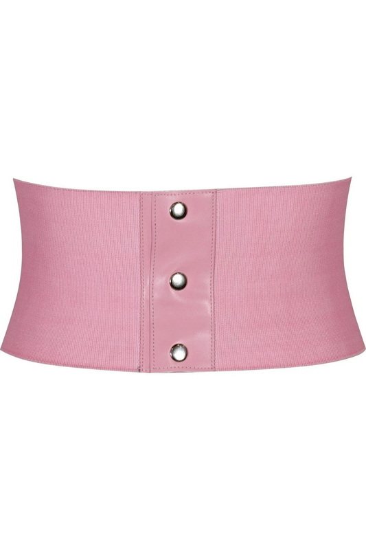 Lavish Pink Brocade Corset Belt Cincher image 2