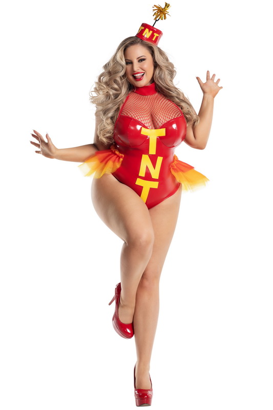 Plus Size Dynamite Halloween Costume On Sale image 1