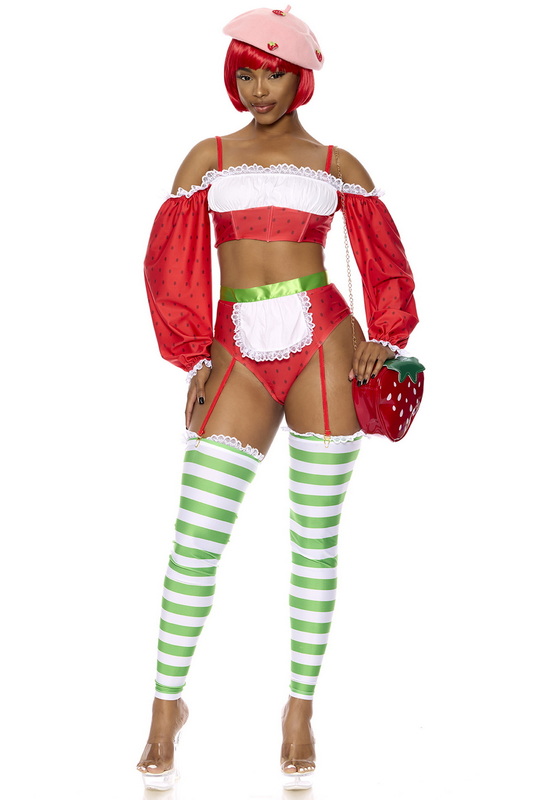 Strawberry Shortie Halloween Costume On Sale image 1