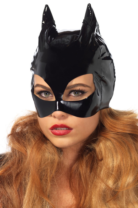 Vinyl Cat Mask Costume Blowout Deal