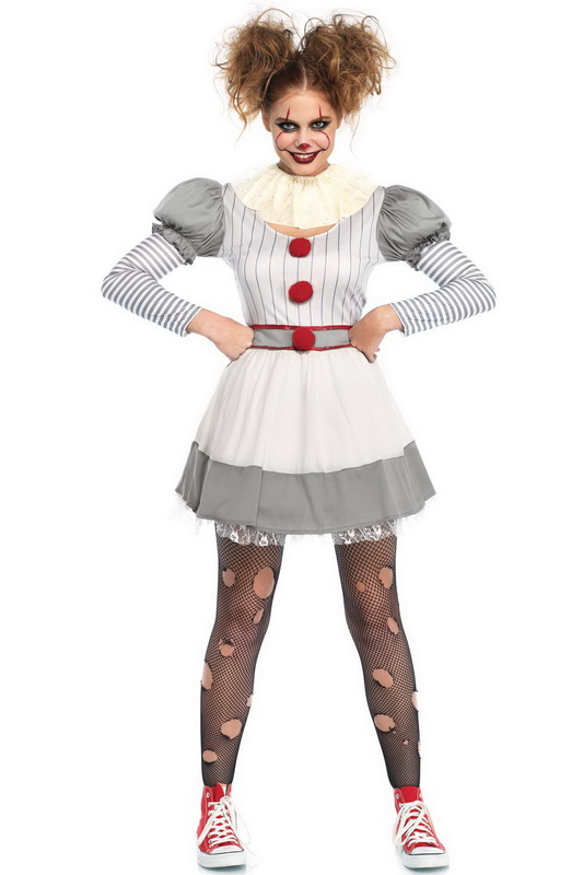 Creepy Clown Halloween Costume Blowout Deal image 1