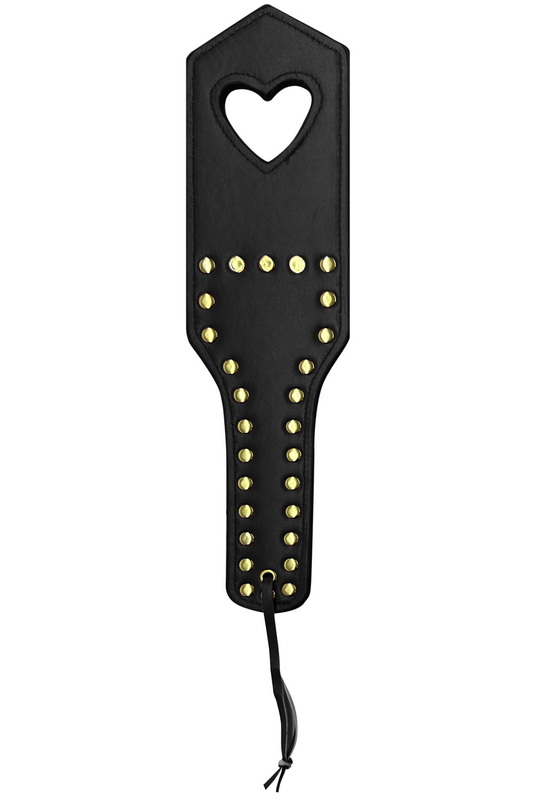 Faux Leather Black Love Spanker image 1
