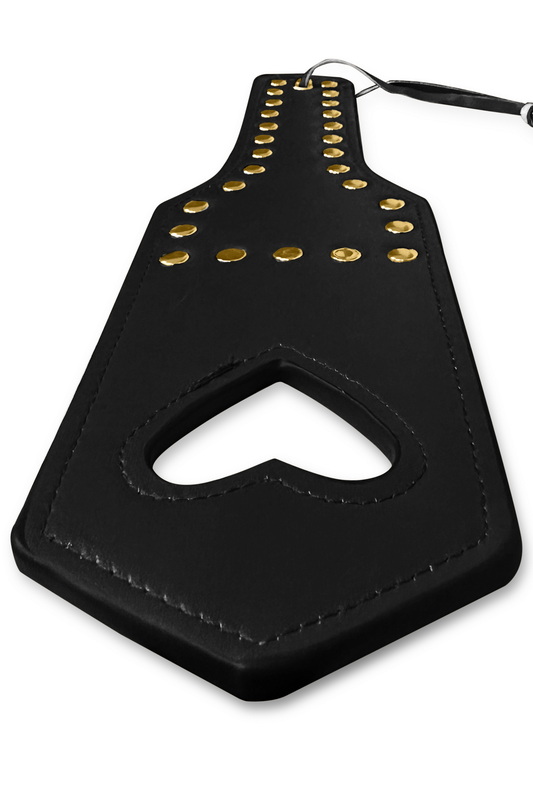 Faux Leather Black Love Spanker image 2