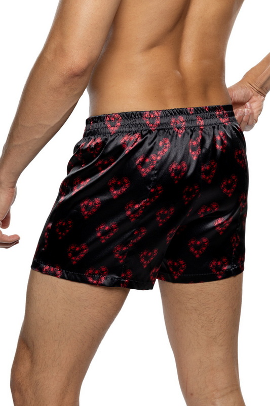 Heavenly Floral & Heart Satin Boxer image 1