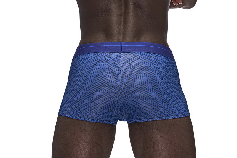 Men's Royal Blue Sexagon Mini Shorts Blowout Deal image 2