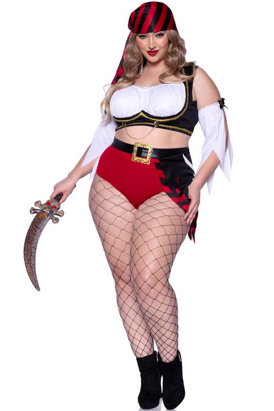 Plus Size Wicked Pirate Wench Halloween Costume Blowout Deal