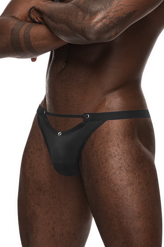 Men's Black Magnificence Micro V Thong Blowout Deal image 1