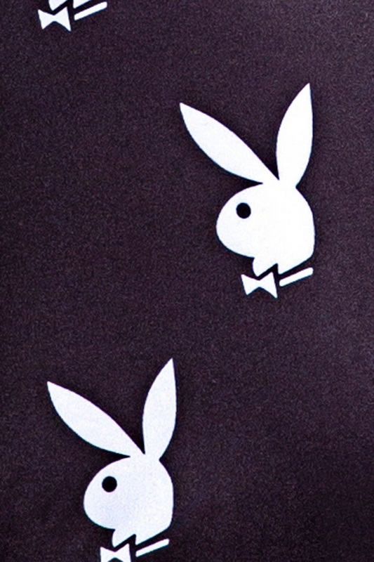 Black & White Playboy Slumber Bunny Romper Blowout Deal image 2