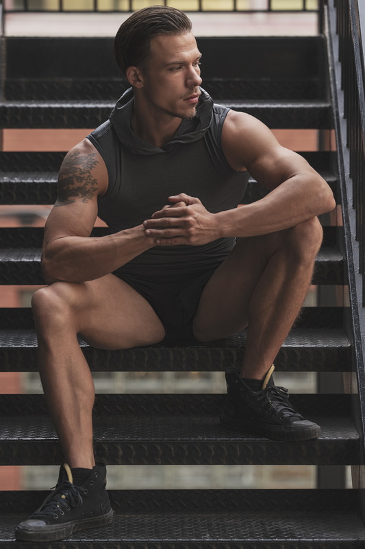 Men's Black Work One Out Hoodie Tank Blowout Deal