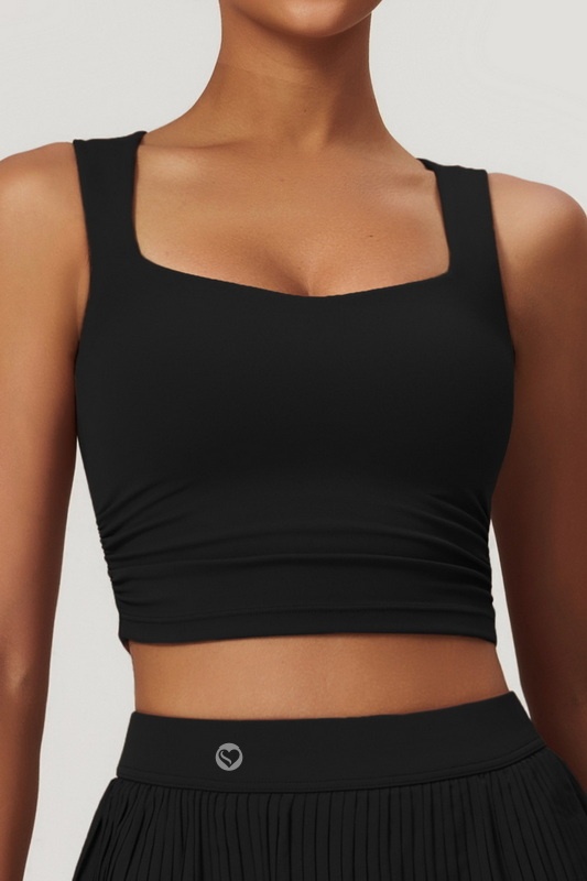 Spice Fit Black Athletic Top Blowout Deal