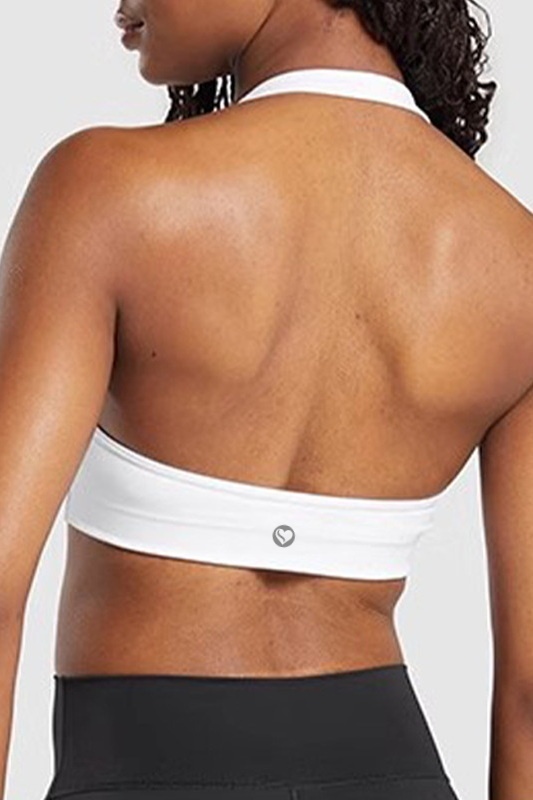 Spice Fit White Athletic Halter Top Blowout Deal image 1
