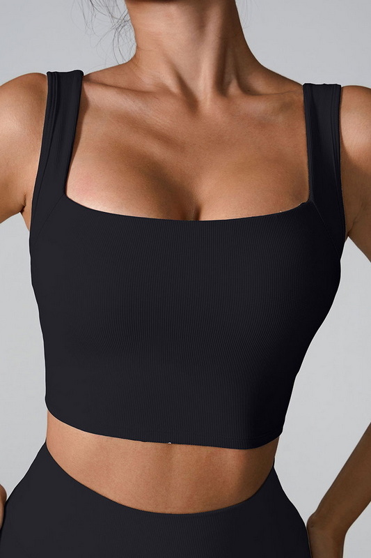 Spice Fit Black Active Top Blowout Deal