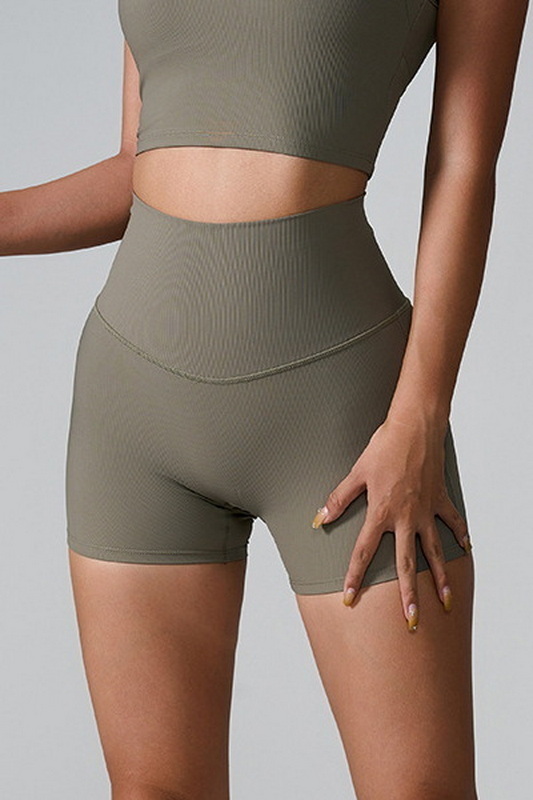 Spice Fit Grayish Green Active Shorts Blowout Deal