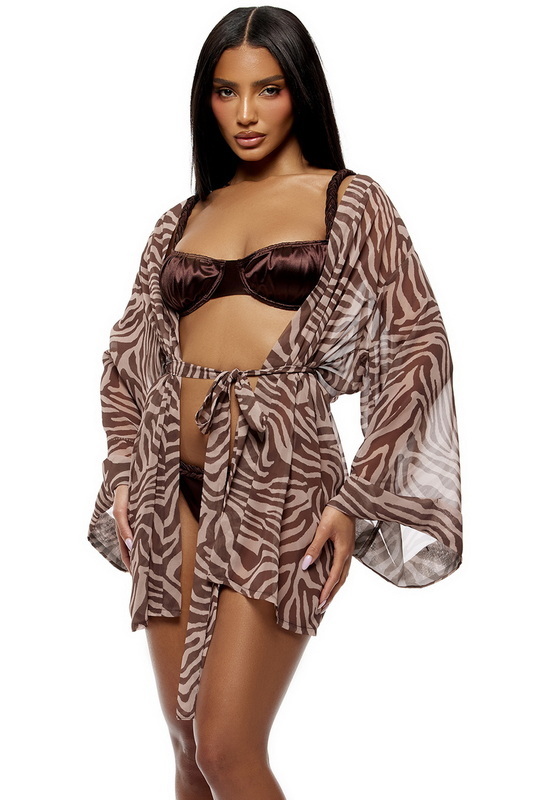 Brown Yacht Party Satin Braided Bikini Set image 4
