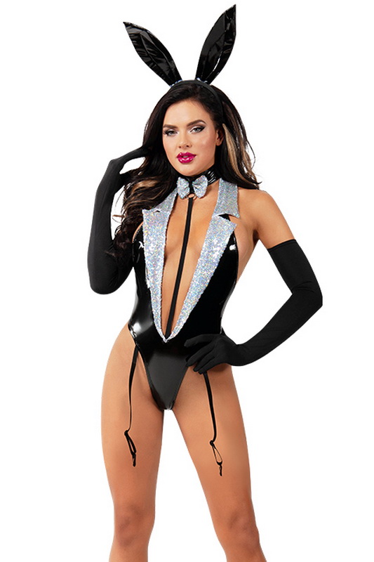 Black Tuxedo Bunny Costume Blowout Deal