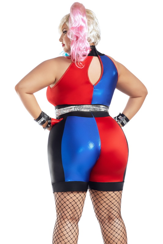 Plus Size Crazy Quinn Halloween Costume Blowout Deal image 1