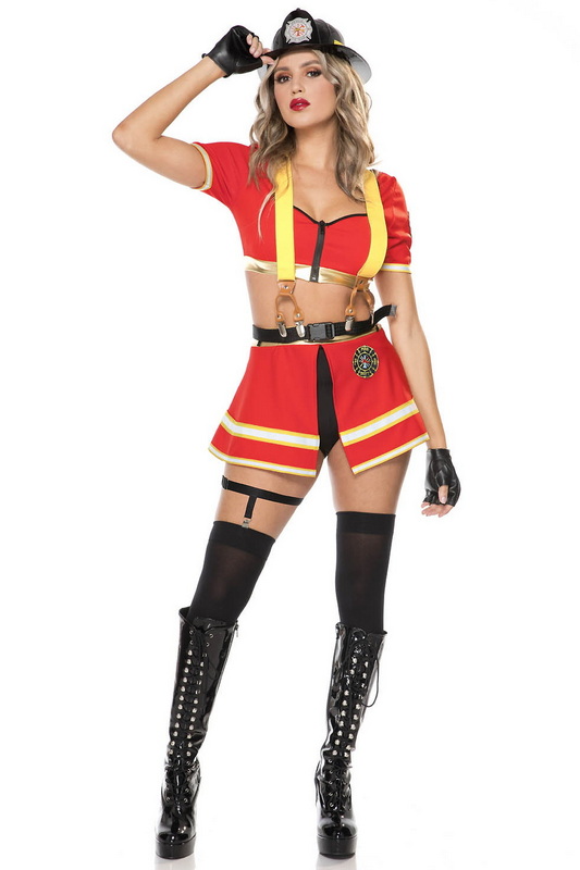 Hot Fire Firefighter Halloween Costume Blowout Deal
