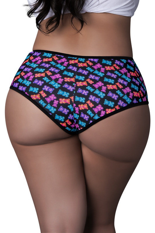 Plus Size Gummy Goodness Mesh Boy Short Blowout Deal image 1