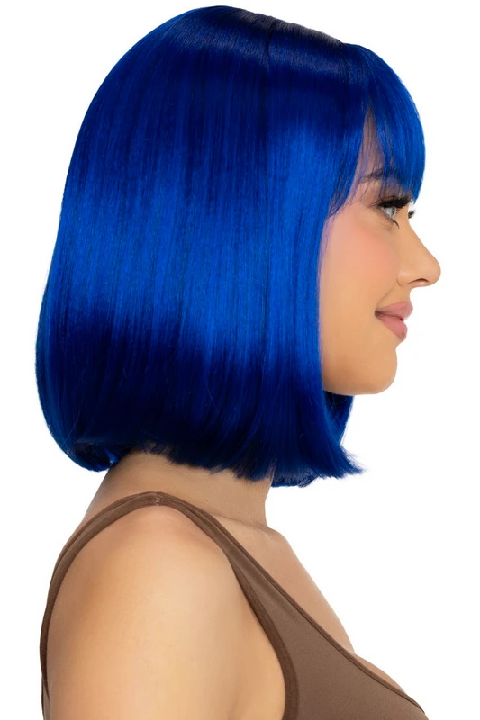 Blue 13" Angeles Bob Costume Wig image 1