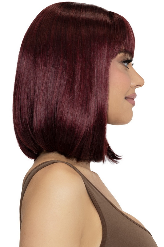 Burgundy 13" Angeles Bob Costume Wig image 1