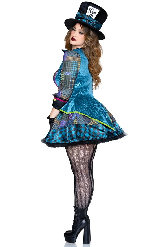 Plus Size Charming Darling Mad Halloween Costume image 3