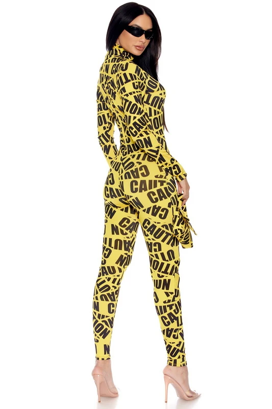 Caution Tape Women's Costume image 2