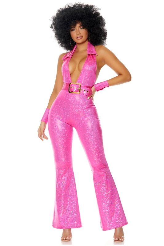 Plus Size Foxy Lady Women's Sexy Disco Costume