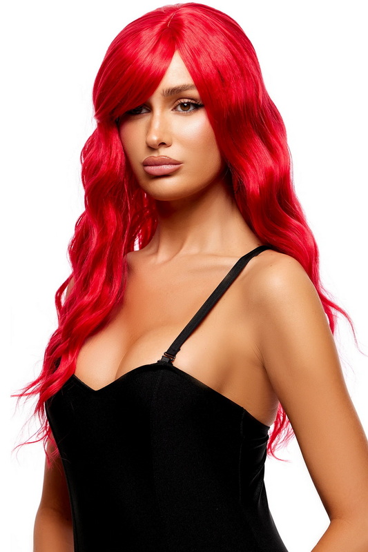 Red Wavy Costume Wig
