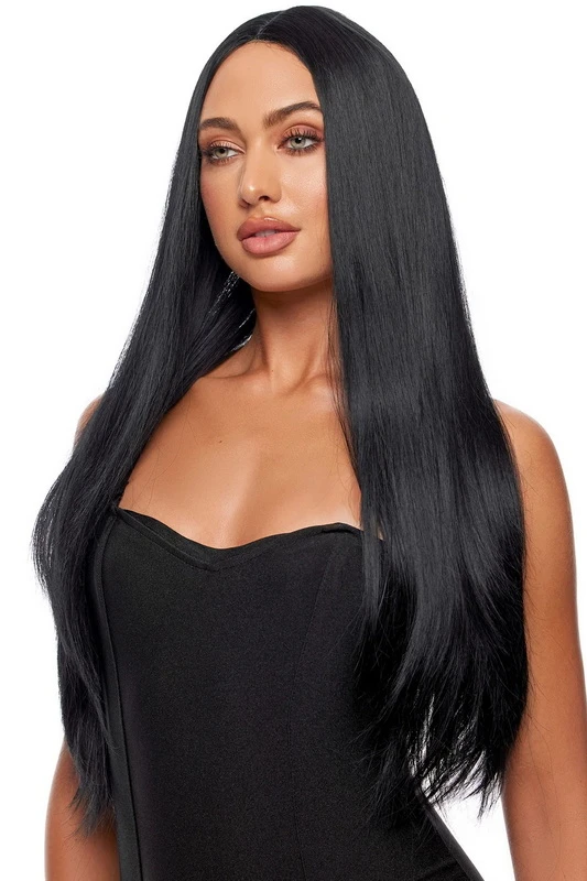 Black Straight Costume Wig