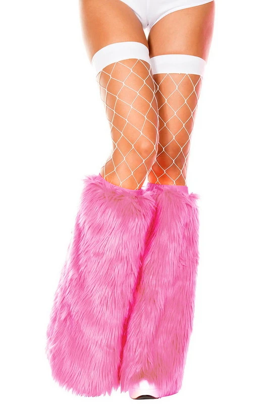 Doll Pink Furry Leg Warmers