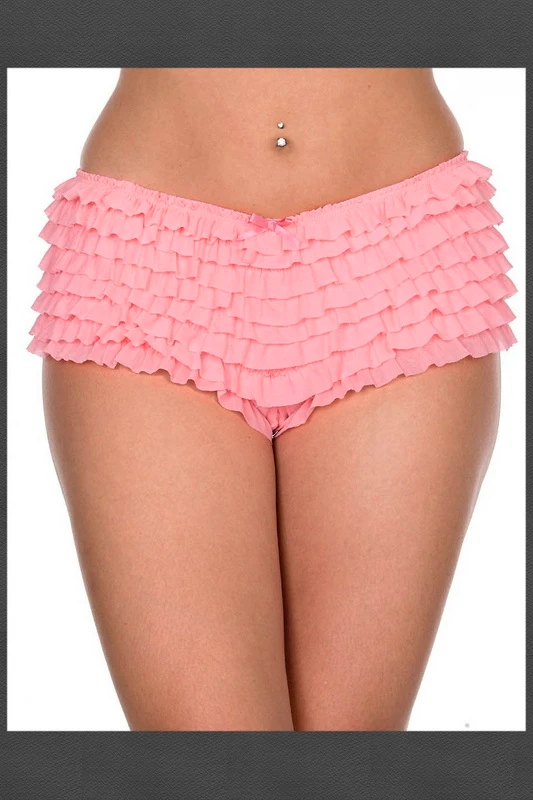 Doll Pink Soft & Bouncy Ruffle Tanga