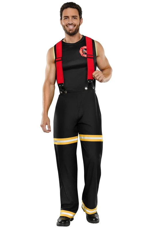 Men's Fierce Flexing Firefighter Costume