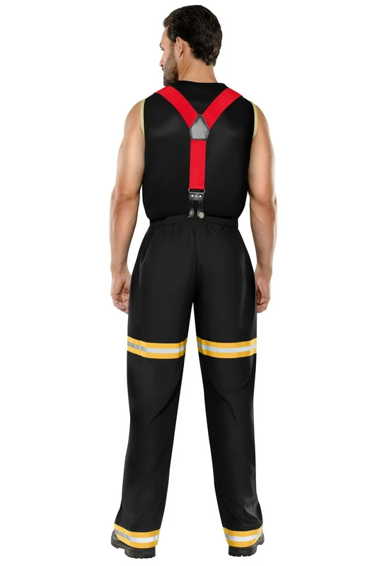 Men's Fierce Flexing Firefighter Costume image 2