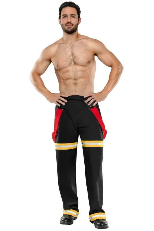 Men's Fierce Flexing Firefighter Costume image 3