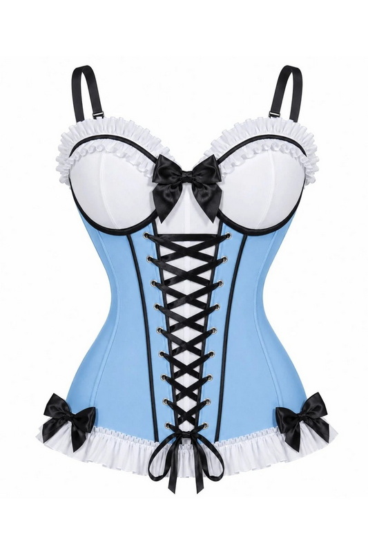 Enchanted Tea Party Blue Corset Costume image 2